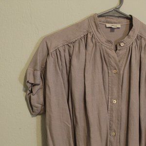 wilfred / short sleeve tunic / light gray